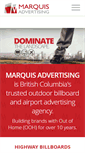 Mobile Screenshot of marquisadvertising.ca