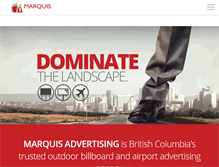 Tablet Screenshot of marquisadvertising.ca